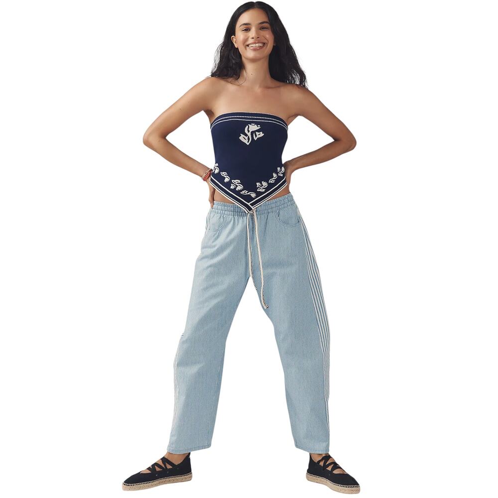 ASKK NY Cancun Pant in Blue Stripe XS - Picture 2 of 13